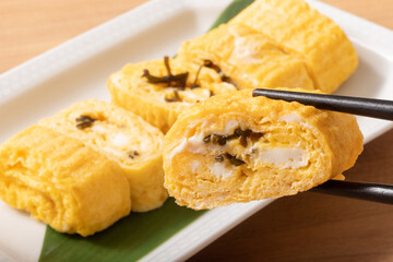 塩昆布入りだし巻き卵