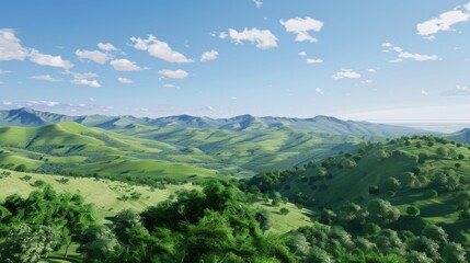 Showcases the natural beauty of the land with a panorama of rolling hills in lush greens, enticing ecotourism developers with its pristine conditions