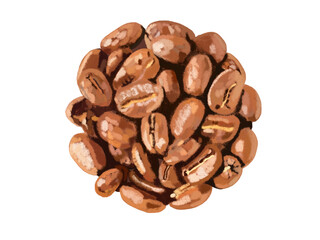 コーヒー豆（浅煎り） - obrazy, fototapety, plakaty