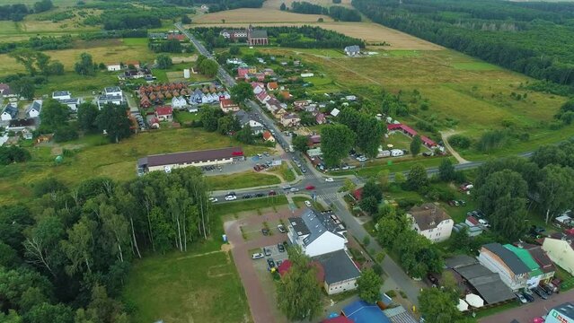 Beautiful Landscape Lukecin Piekny Krajobraz Aerial View Poland