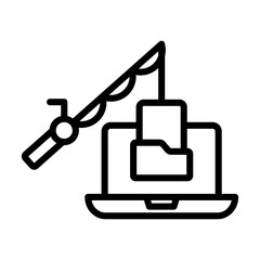 Obraz premium Phishing Icon