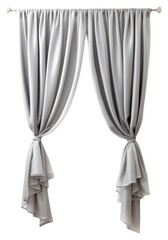 PNG White grey short curtains white background architecture elegance.
