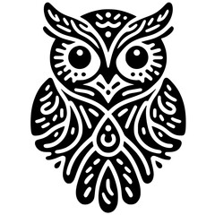 Owl logo silhouette