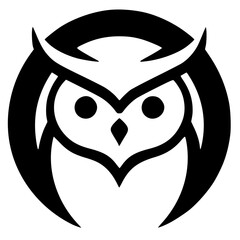 Owl logo silhouette