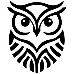 Owl logo silhouette