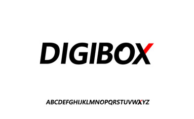 Modern Bold Font. Minimal modern urban fonts for logo, brand etc. vector illustration