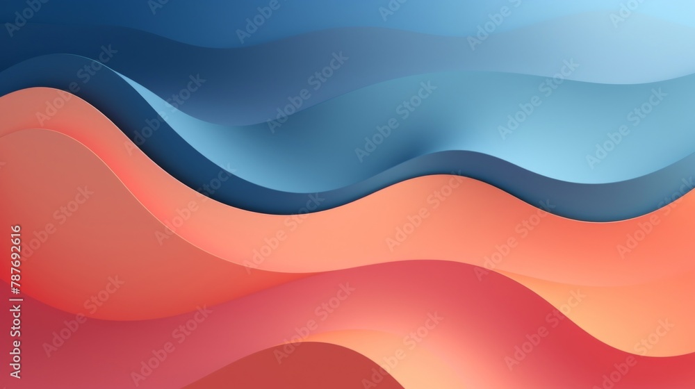 Poster abstract and minimalist background in paper style