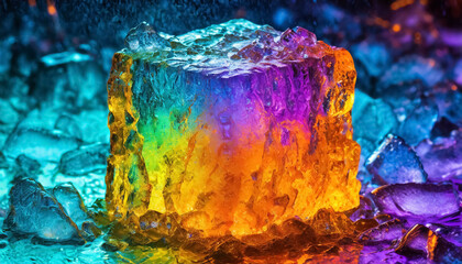 Rainbow-colored magic ore