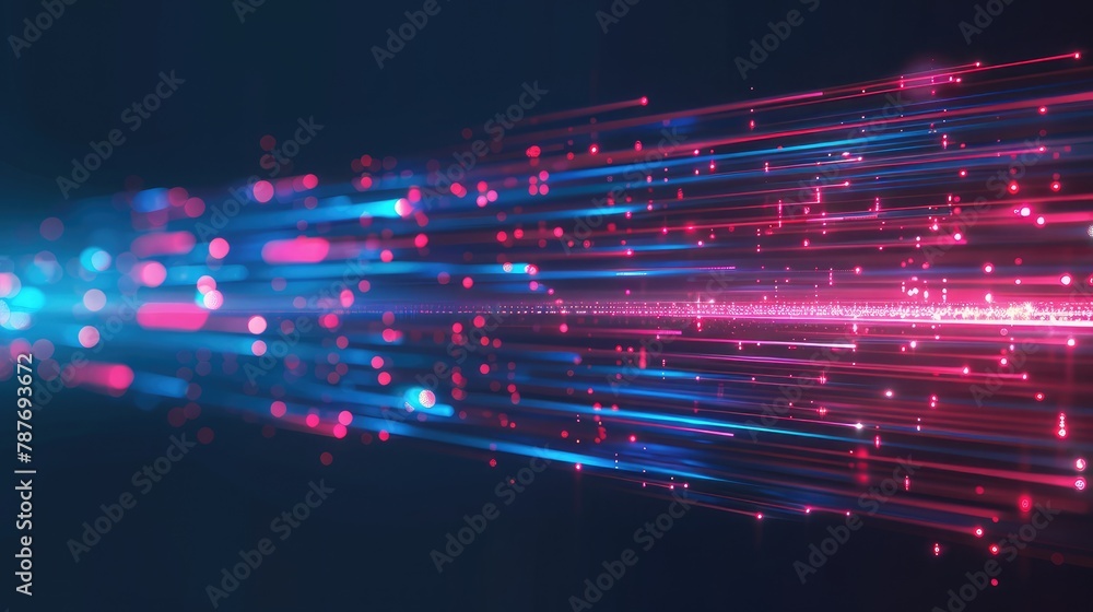 Poster data digital connection speed line abstract technology background