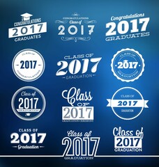 Graduation 2017 Typographic Designs