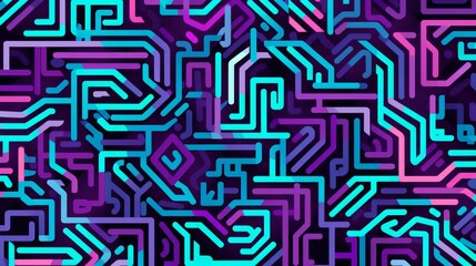 Abstract vector background design with maze mosaic texture