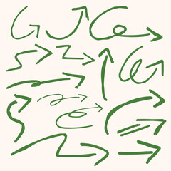 Set of Arrow Sign Outline.eps
