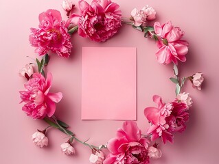 An aesthetic Valentine's Day and Mother's Day mockup template