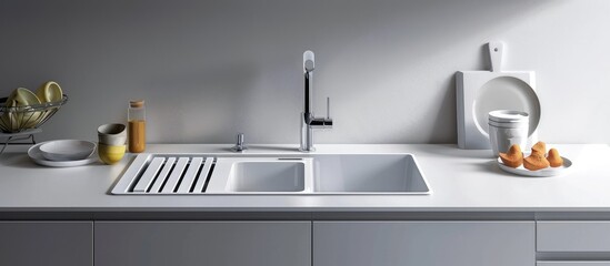 Modern kitchen sink details