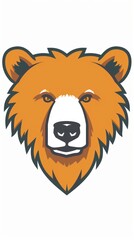 A logo bear simple vector