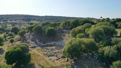 Theos ancient city  drone wiev
