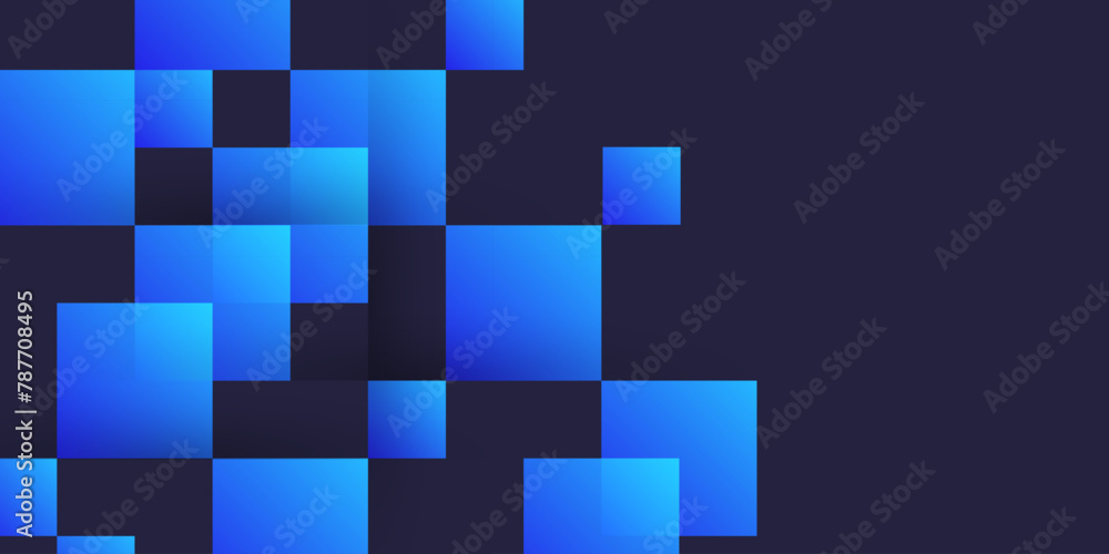 Wall mural Trendy Bright blue hitech abstract modern background