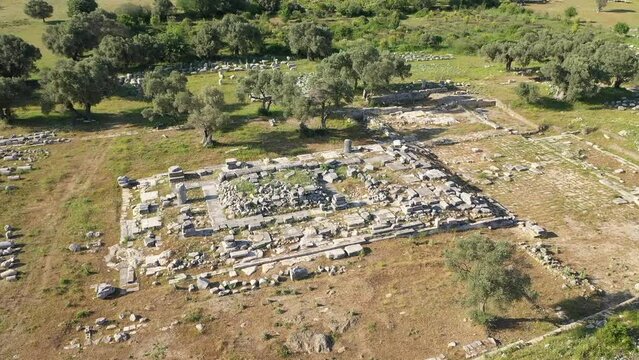 Theos ancient city  drone wiev