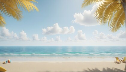 Fototapeta na wymiar beautiful summer beach background
