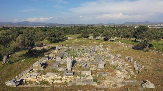 Theos ancient city  drone wiev