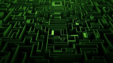 Green maze style background