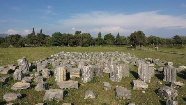 Theos ancient city  drone wiev