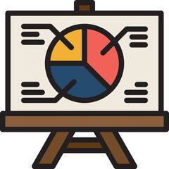 pie chart color line style icon
