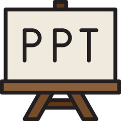 ppt color line style icon