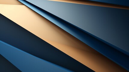 modern abstract tan blue colored background - formal - corporate - eloberate - inviting - bright - 3d - multi layered - diagonal