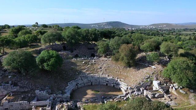 Theos ancient city  drone wiev