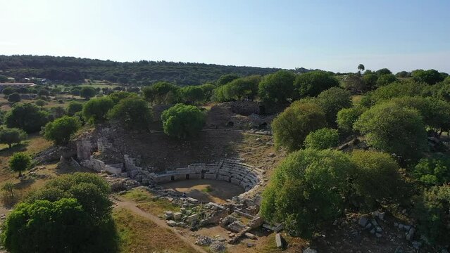 Theos ancient city  drone wiev