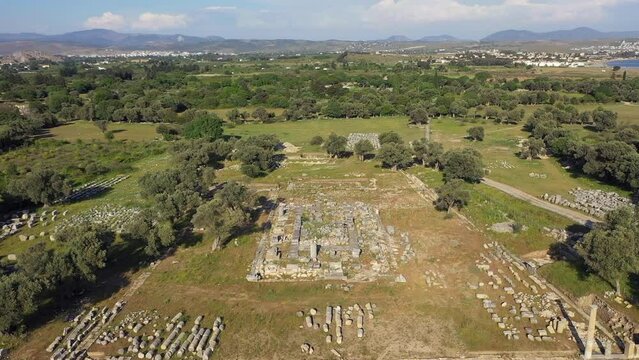 Theos ancient city  drone wiev