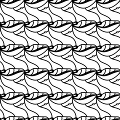 Obraz premium black and white seamless pattern