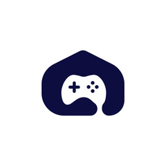gaming house simple logo design.