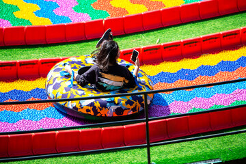 sliding on the tire