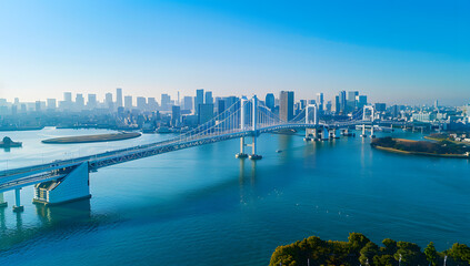 bridge of tokyo in the city