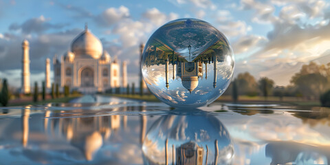 Glassy Wonder Taj Mahal in a New Light