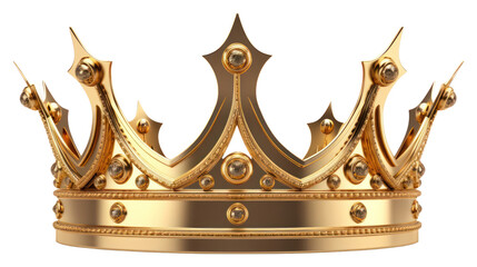 PNG  A crown gold white background accessories