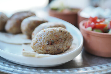 closeup of Turkey Meatballs on a plate 