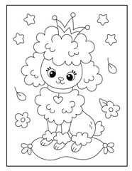 Dog coloring pages for kids