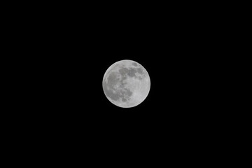 A full moon shortly before a penumbral lunar eclipse