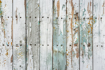 Top view old wood pastel white wall background.