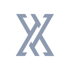 Monogram X. Design vector X logo. Monogram initial letter mark X logo design. Monogram design vector logo. Monogram initial letter mark X logo design. Simple X monogram. Monogram X design logo