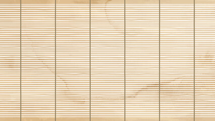 水彩風_横長のすだれの背景イラスト