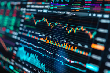 Bit coin stack on Monitor supplier performance through digital graphs.