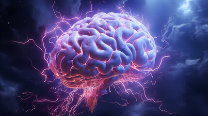 Brain Cells: A 3D Rendered Illustration