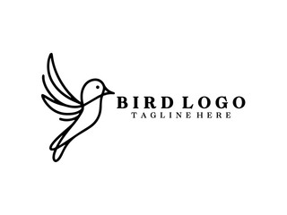 Bird Logo Design Icon Symbol Vector Template