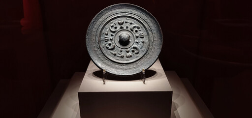 Ancient chinese copper mirror