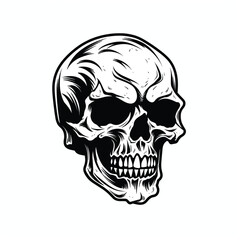 Fototapeta premium Javelina skull sign capybara skull neon skeleton skeleton logo design skull snake logo plastic skeleton heads hand drawing couple hand drawing colour cartoon buying a human skull pattern