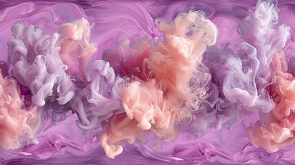Abstract 3D Digital Waves in Pink and Purple Hues, Captured with Wide-Angle Lens and High-Key Film for Enhanced Depth and Texture